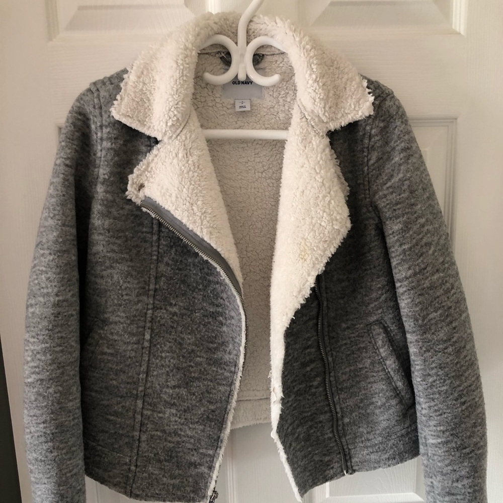 Old Navy Sherpa Moto Jacket